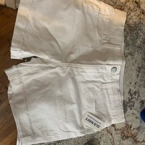 Old Navy Girls Size 12 White Denim Shorts